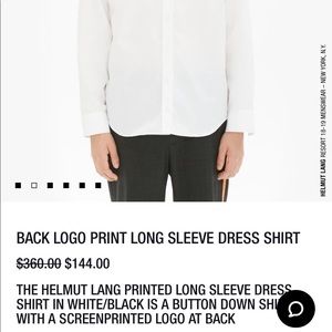 THE HELMUT LANG PRINTED LONG SLEEVE